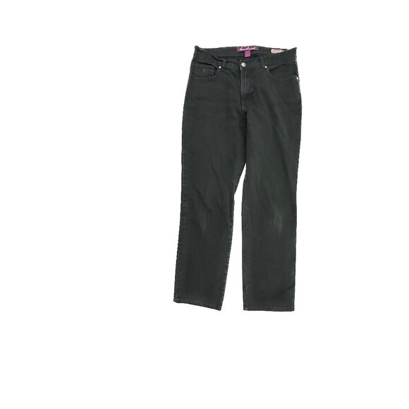 Gloria Vanderbilt Amanda Straight Leg Women's size 6 Black Denim Jeans - Picture 1 of 4